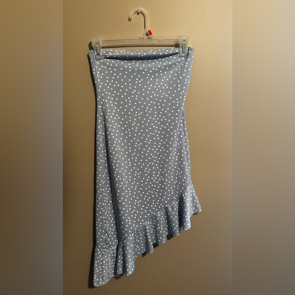MISGUIDED light blue polka dot body-con party dress! Size: 4 - Picture 1 of 4